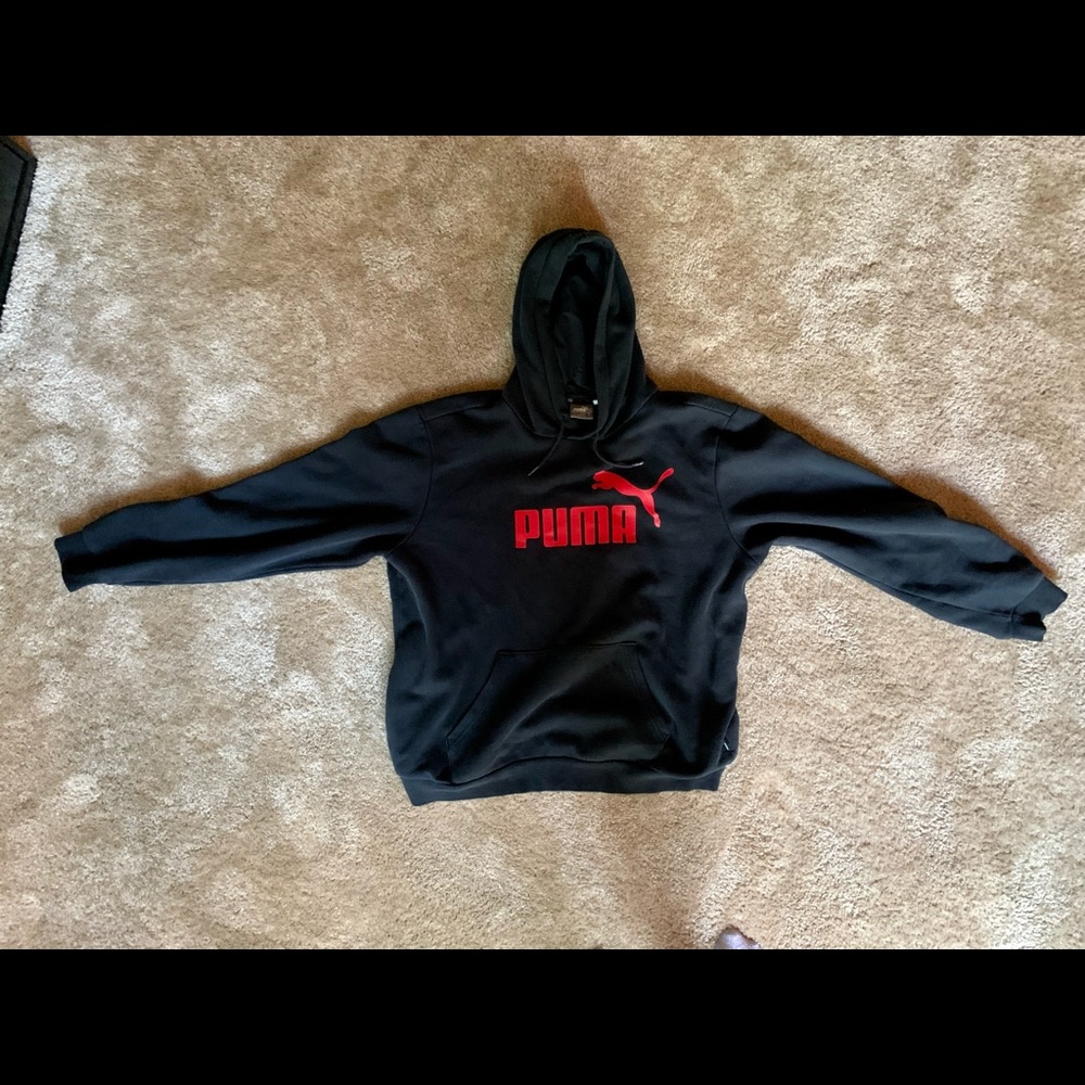 Puma bulk and red hoodie